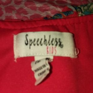 Red flower red flower pattern silk dress